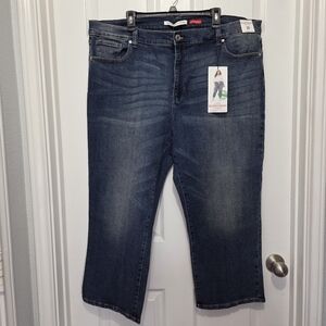 Celebrity Pink Hi-Rise Relaxed Straight The Retro Plus Size Denim Jeans Size 24